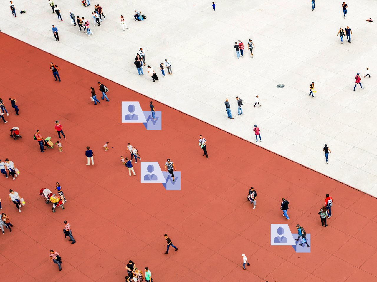 overhead-view-of-people-walking-on-two-toned-ground